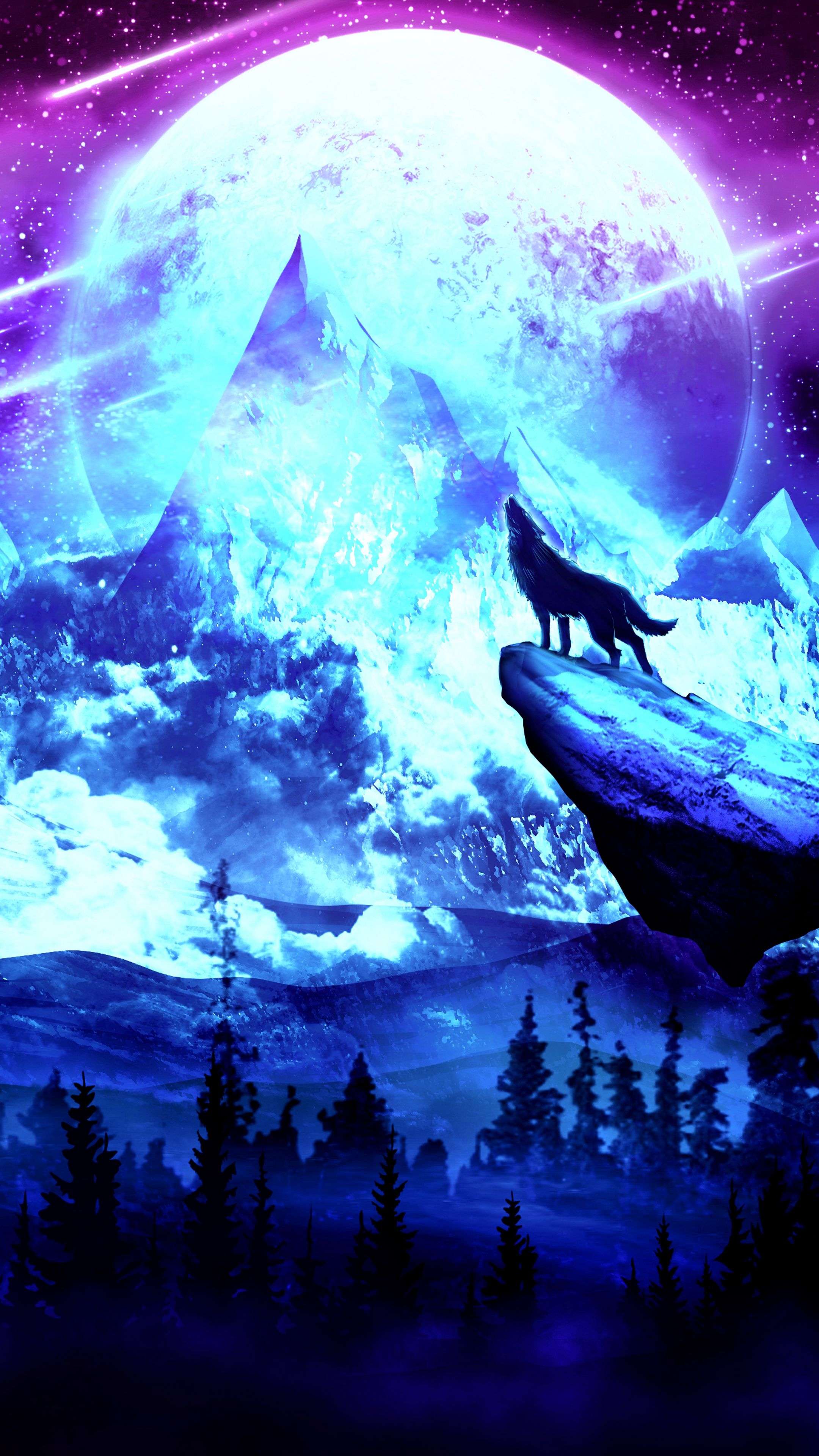 Featured image of post Moon Galaxy Galaxy Cool Wolf Wallpapers