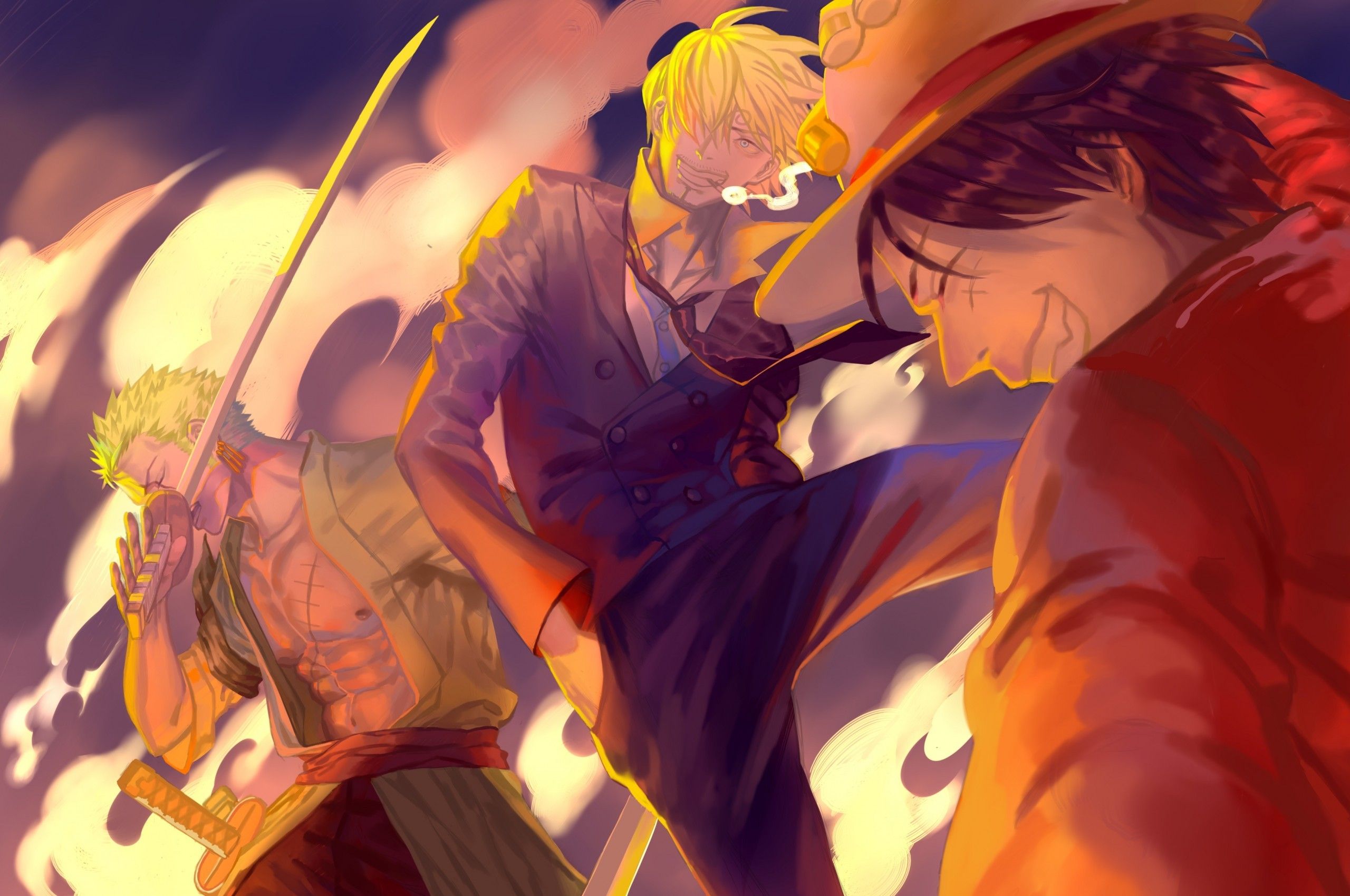 Featured image of post One Piece Wallpaper Luffy And Zoro And Sanji